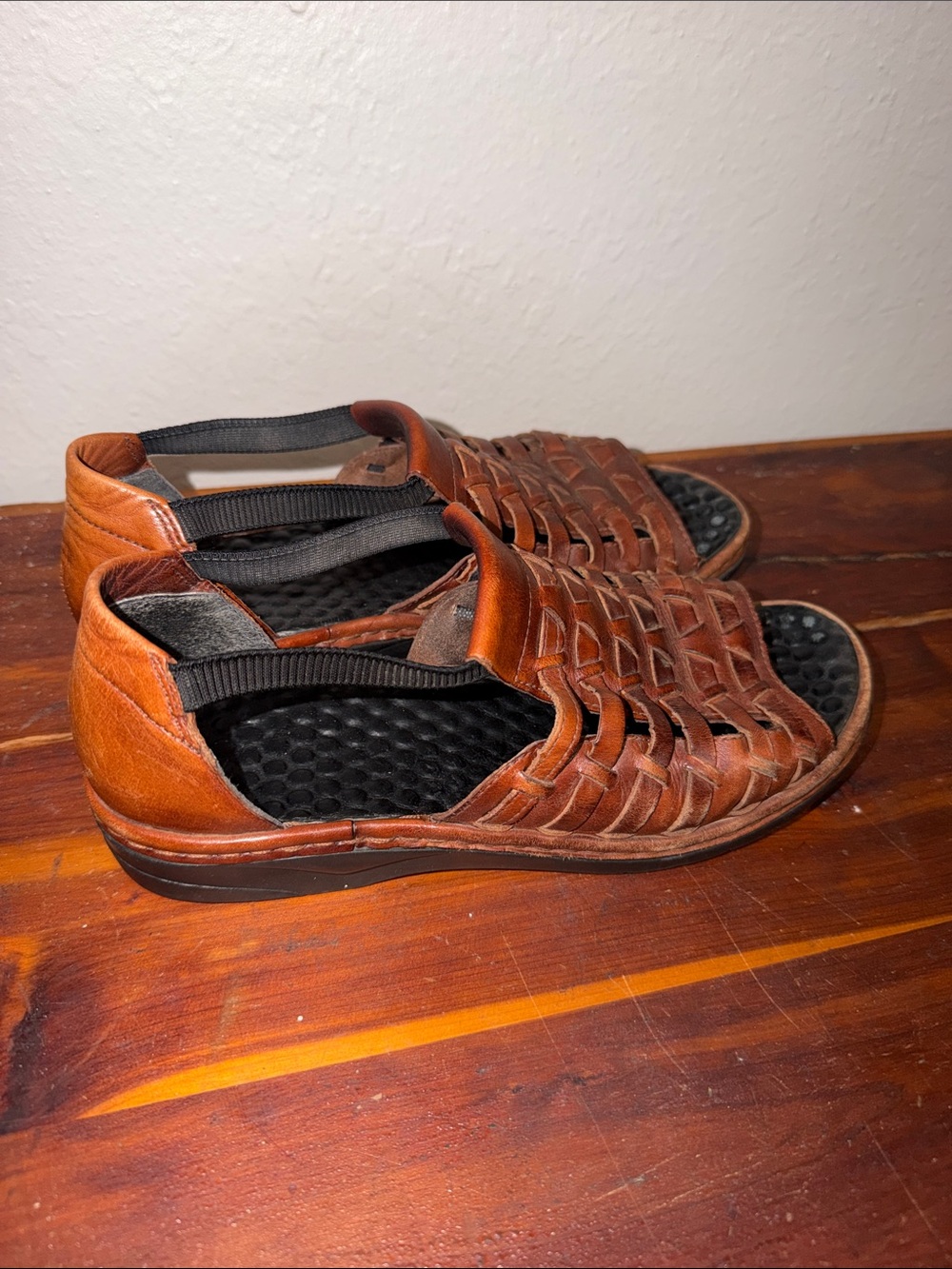 Rieker Woven Leather Sandals Size 39